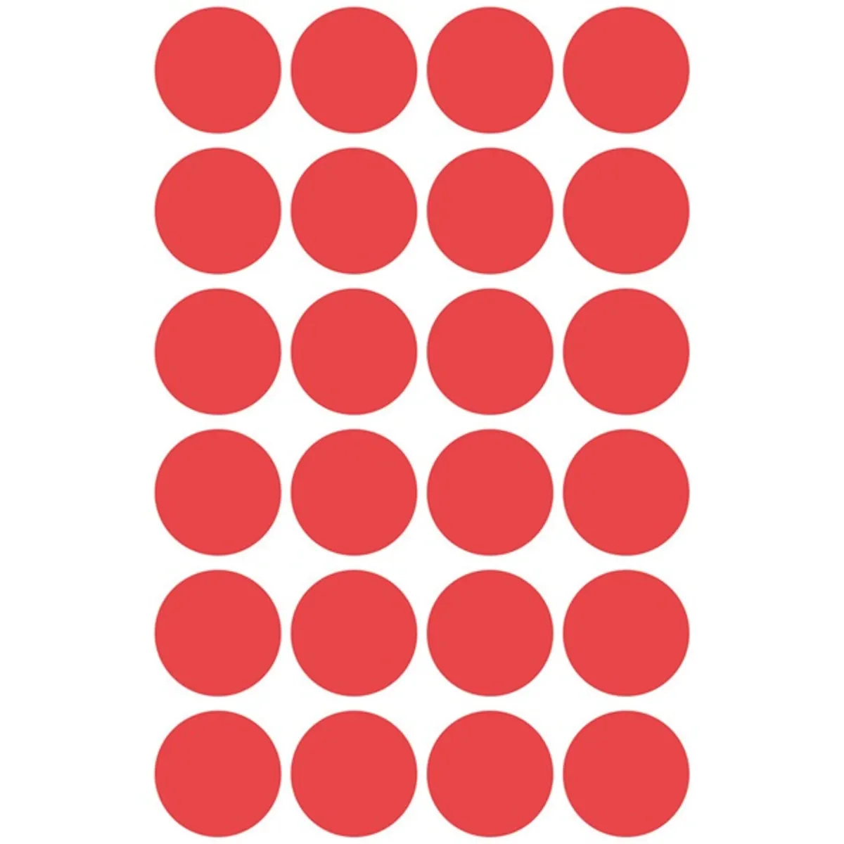 Avery 3004 18mm 96db-os piros jelölőpont #2