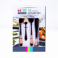 TOO KT-402 RG Spark 16 db-os rózsaarany evőeszköz készlet #2