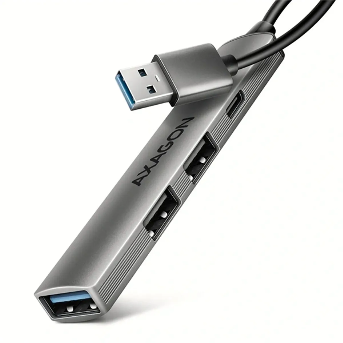 Axagon HUE-STA ALU STRIP USB-A 4 port hub #1