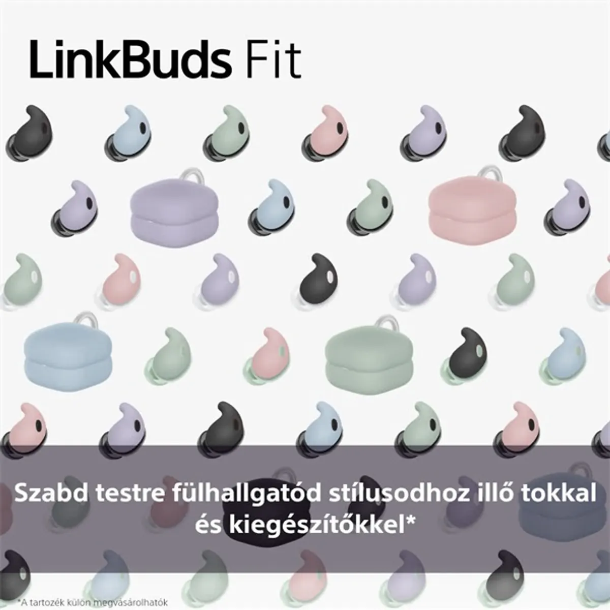 Sony HACLS910NCP.WW Linkbuds Fit fülhallgatóhoz rózsaszín tokborító #3