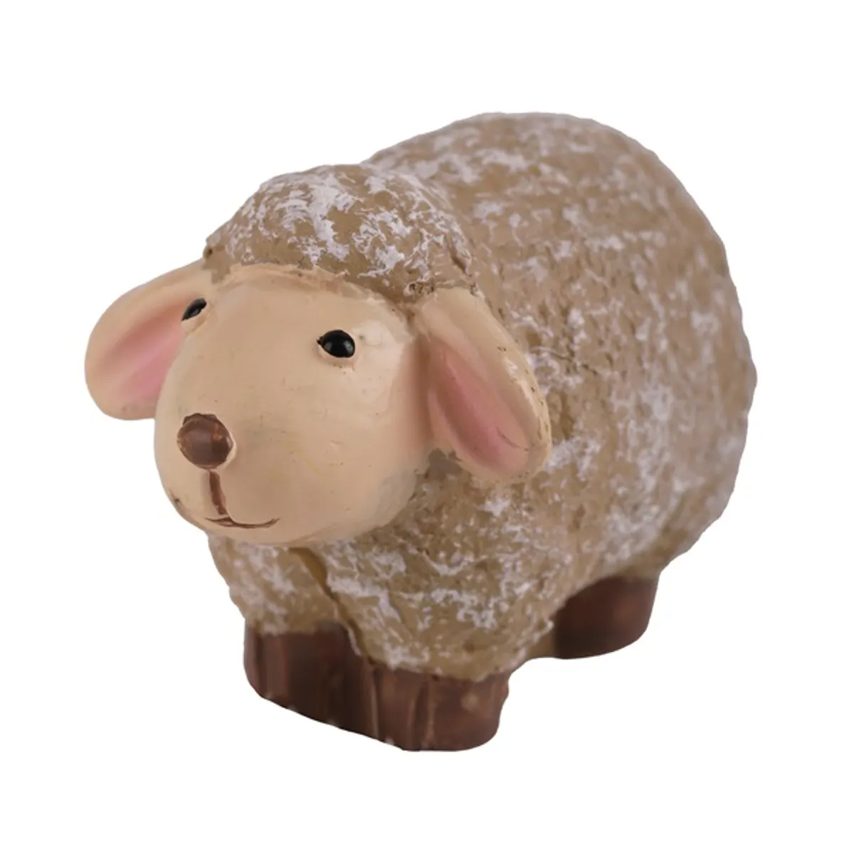 IRIS dekor műgyanta bárány barna 6x3,8cm #1