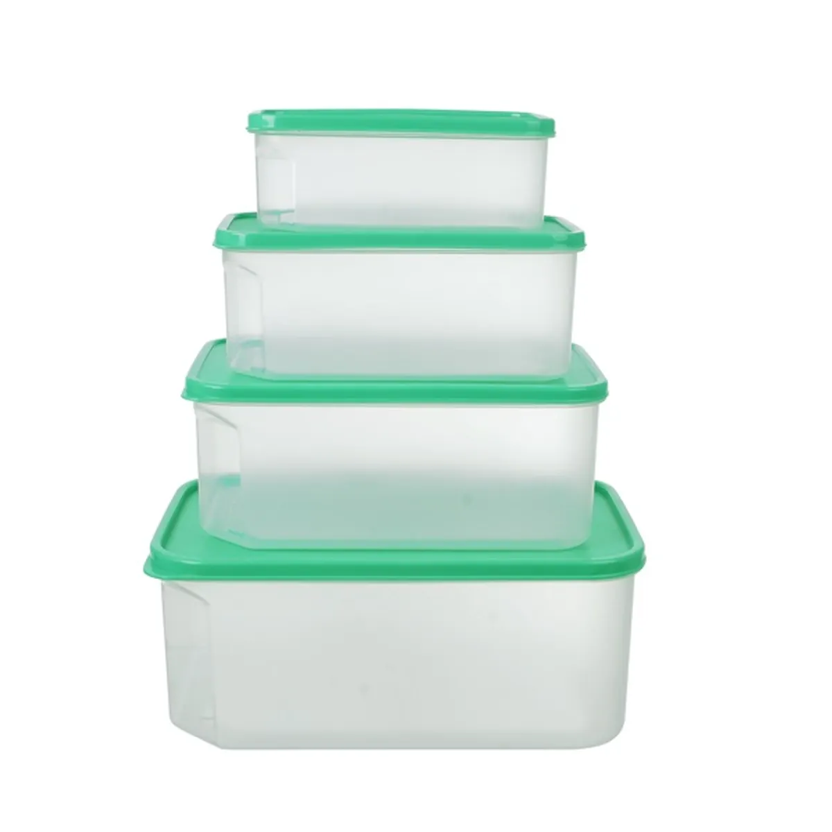 TOO KT-144 4 db-os téglalap ételtároló doboz szett 800ml+1.800ml+2.800ml+4.800ml #4