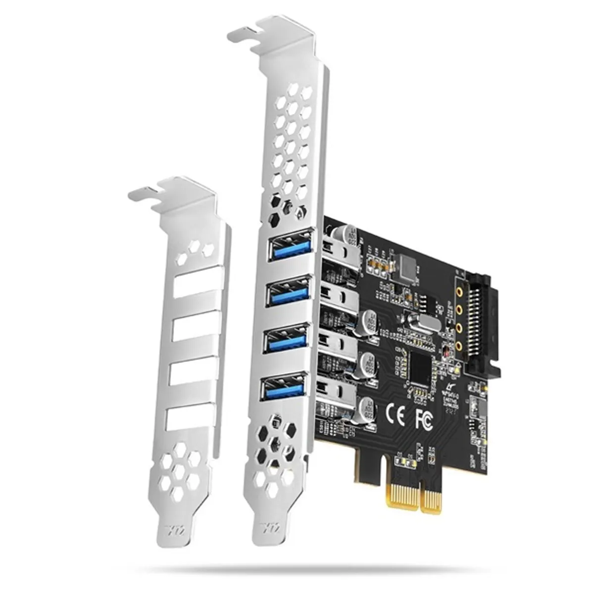 Axagon PCEU-43RS 4db USB 3.2 gen1 portos PCI-Express kártya #1