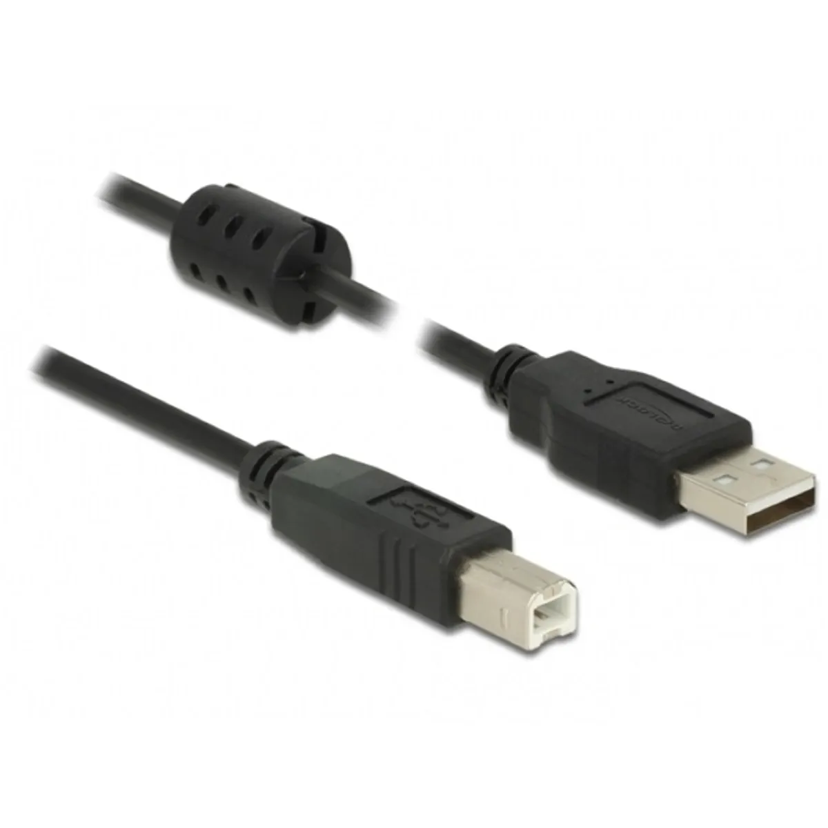 Delock 84895 USB 2.0-A > USB-B apa/apa 1m fekete kábel #1