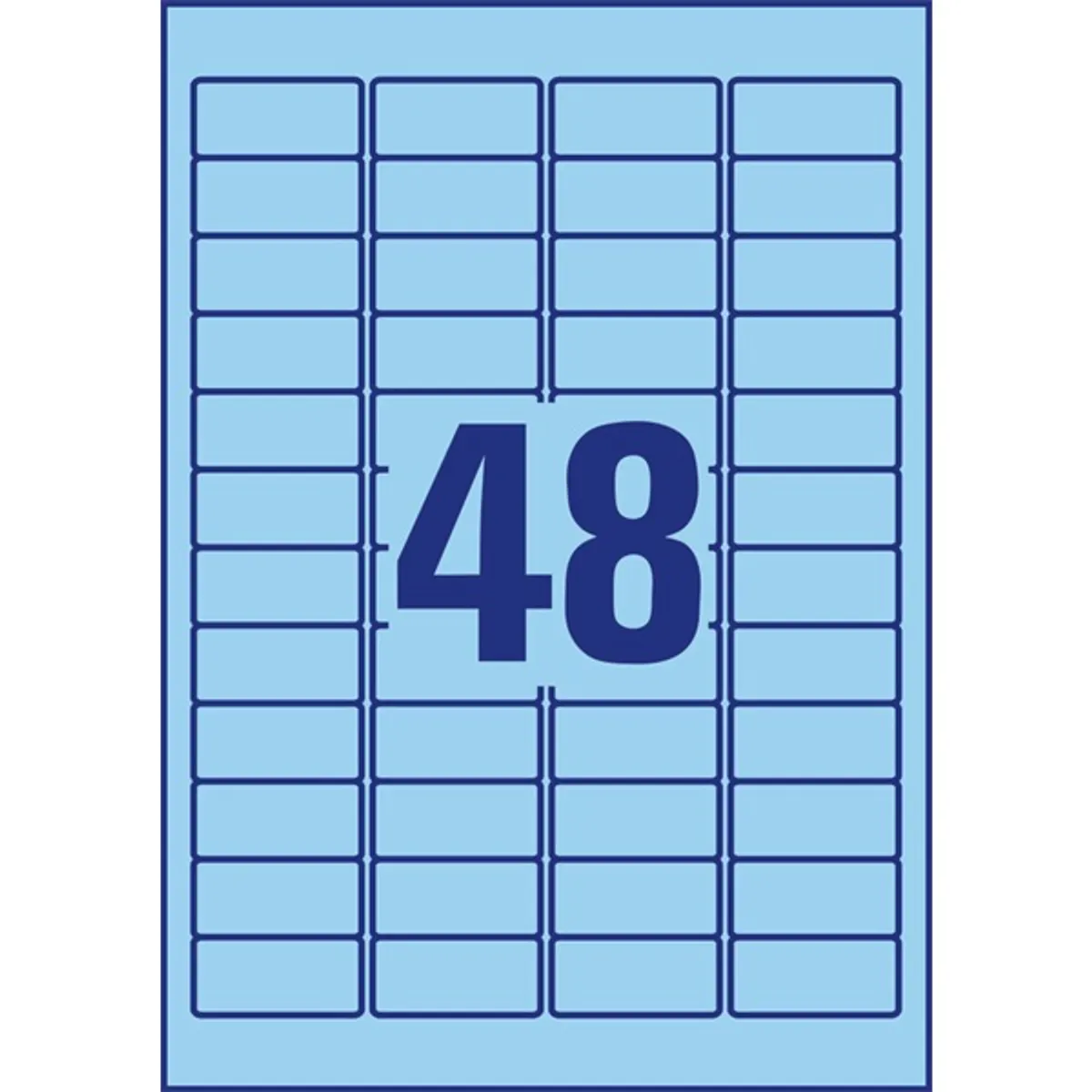 Avery L6039-20 45,7x21,2mm visszaszedhető 960db-os kék etikett #4