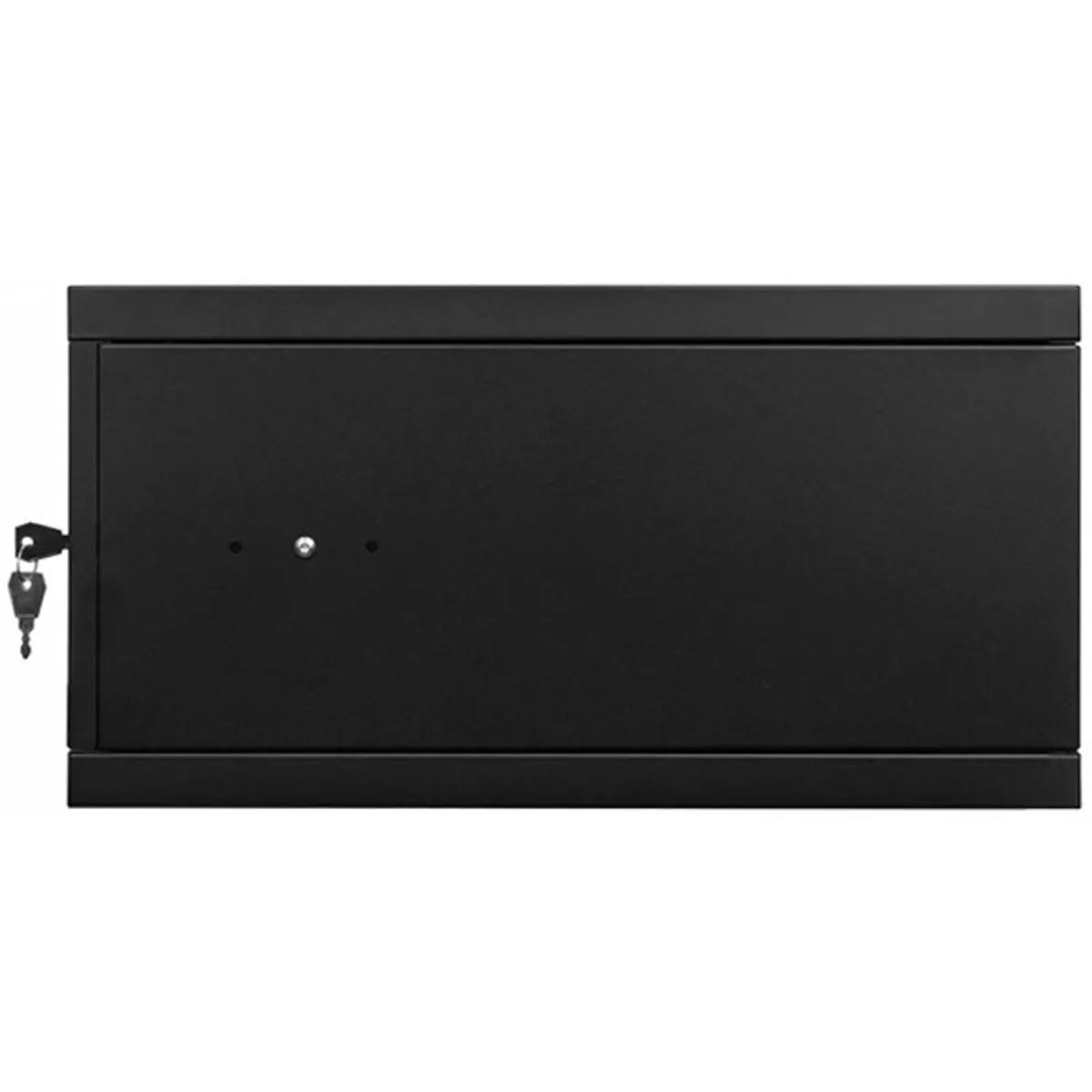 Stalflex RC19-4U-450MB 19" 4U 450 mm mély lapraszerelt fekete fém ajtós fali rack szekrény #5