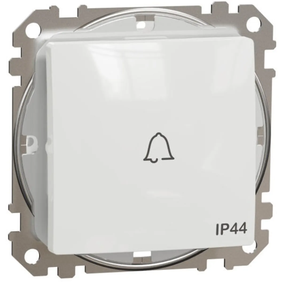 Schneider SDD211131 Sedna csengőjellel rugós IP44 fehér SDD egypólusú nyomó #1