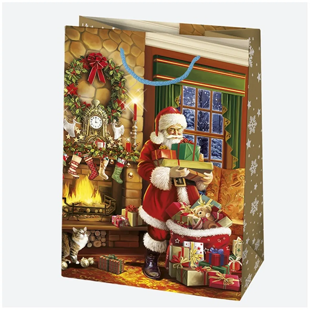 IRIS Karácsonyi ajándéktasak, 345x480x130 mm, különböző színekben és mintával #5