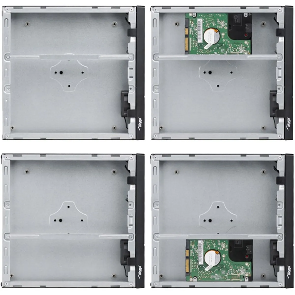 Akyga AK-100-01BK mITX fekete gépház + 60W táp #7