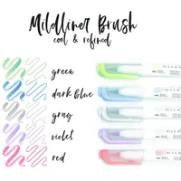 Zebra Mildliner Brush Cool&Refined  5db-os kettős végű ecset marker #2