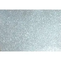 Kreatív 20x30cm öntapadós 2mm glitteres fehérarany dekorgumilap