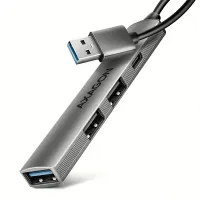 Axagon HUE-STA ALU STRIP USB-A 4 port hub #1