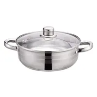 TOO KT-220 3 L-es kétfüles serpenyő fedővel, 22cm-es konyhai rozsdamentes edény