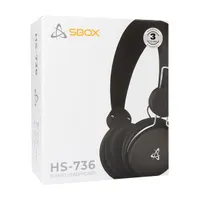 Sbox HS-736B fekete mikrofonos fejhallgató #3