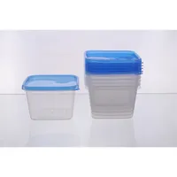 TOO KT-152 6 db-os négyzetes 1.000ml-es ételtároló doboz szett #2