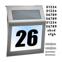 Napelemes házszám kijelző #2