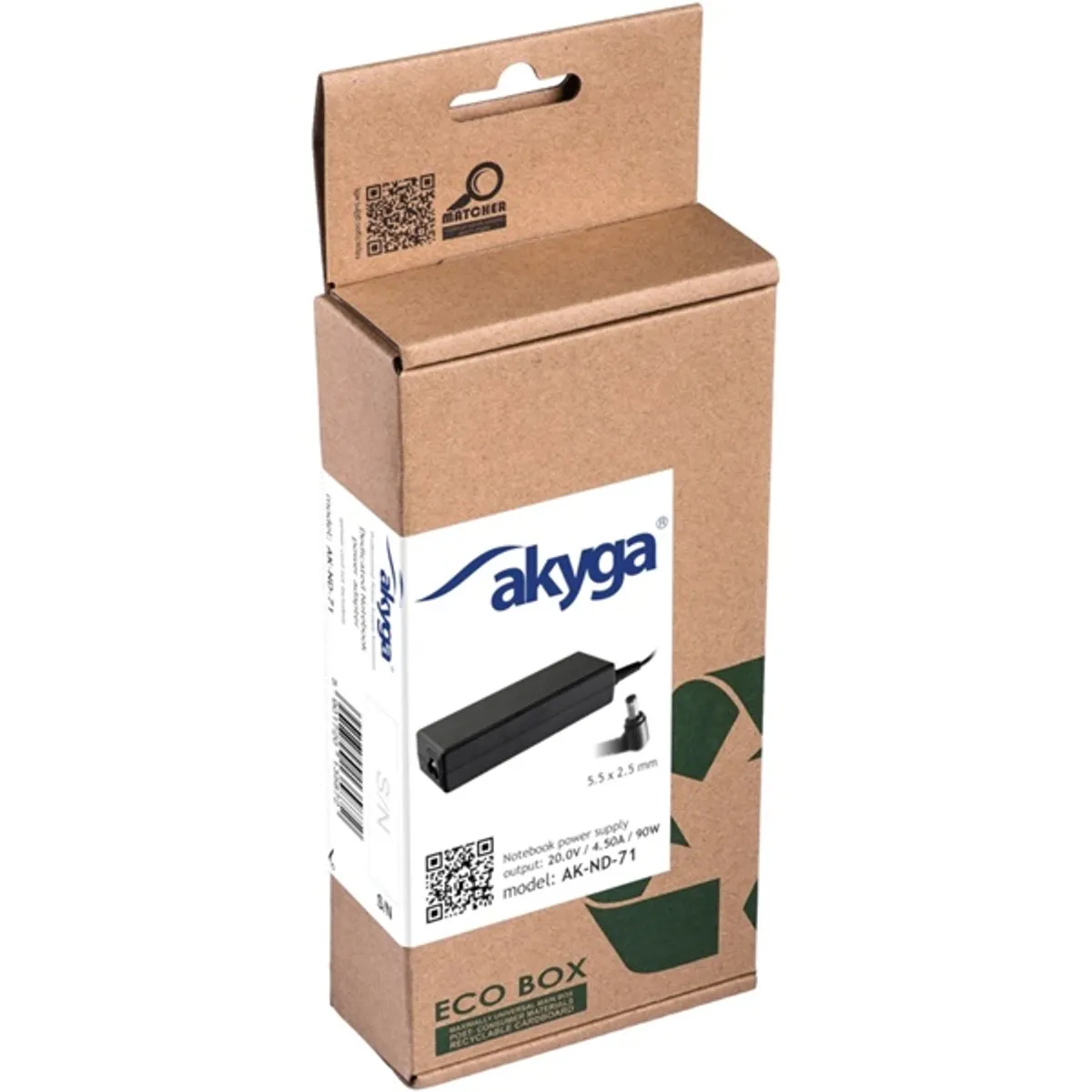 Akyga AK-ND-71 20V/4,5A/90W 5,5x2,5mm Lenovo notebook hálózati töltő #5