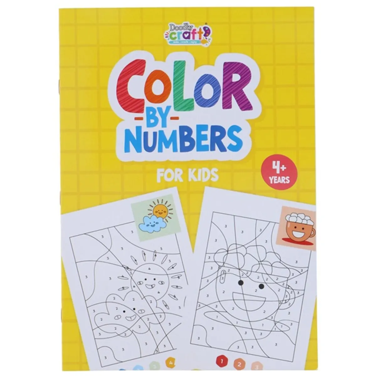 Számok szerinti 16 oldalas 4 mintás színező #4