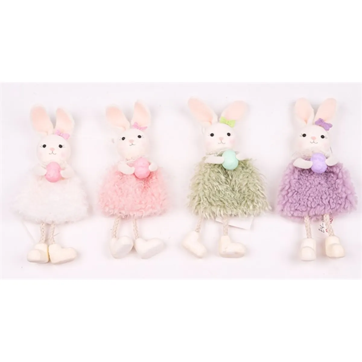 IRIS dekor akasztós nyuszi bund+tojás 4 szín #1