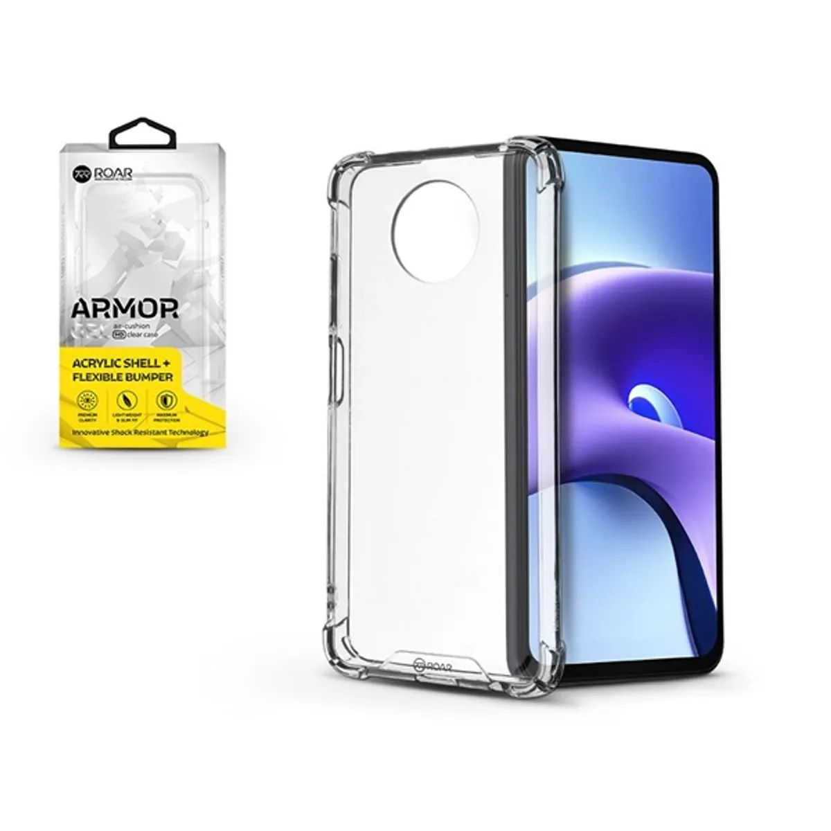 Roar KC0696 Roar Armor Xiaomi Redmi NOTE 9T átlátszó ütésálló szilikon védőtok #1