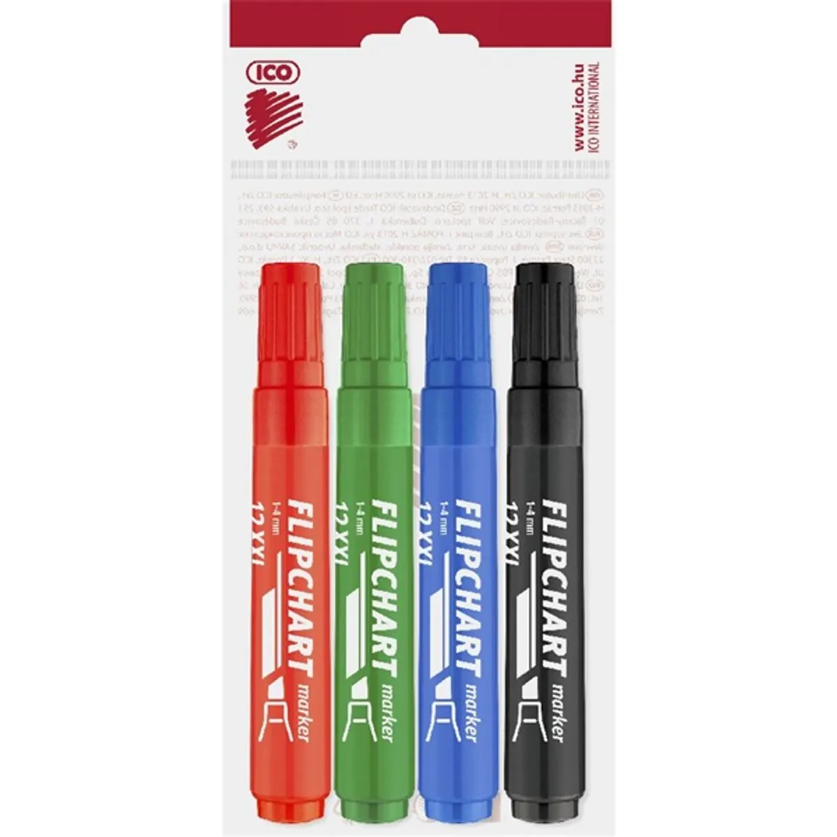 ICO Flipchart 12 XXL 4db-os marker készlet #1