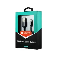 Canyon Charge & Sync MFI Lightning -> USB 2.0 A M/M adatkábel 1m fekete #3
