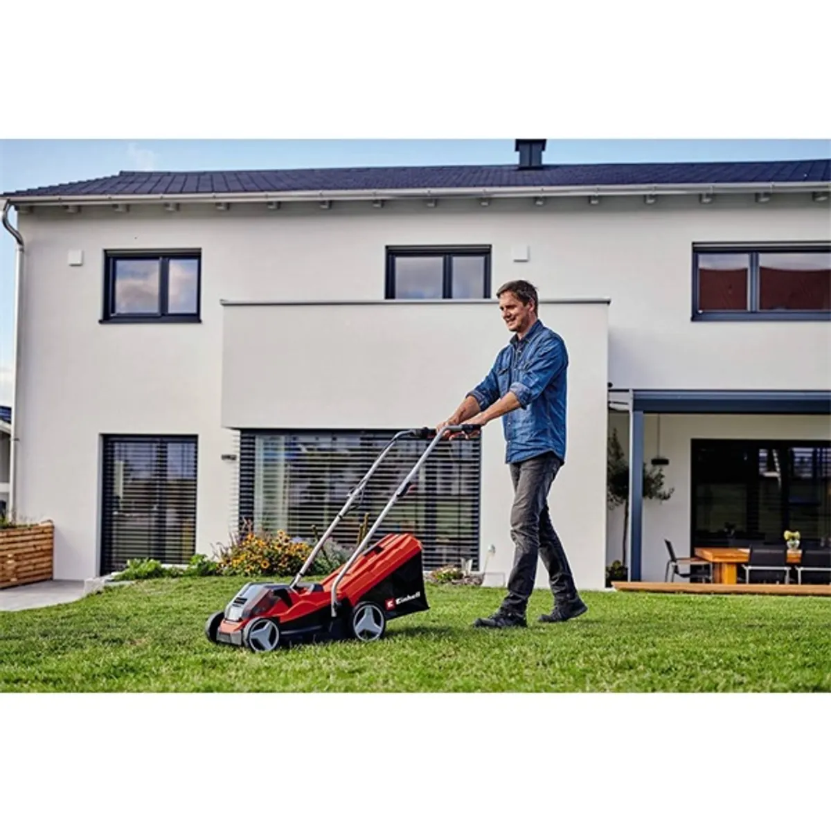 Einhell 3413210 PXC GE-CM 36/33 Li 2x2,5Ah akkumulátoros fűnyíró #8