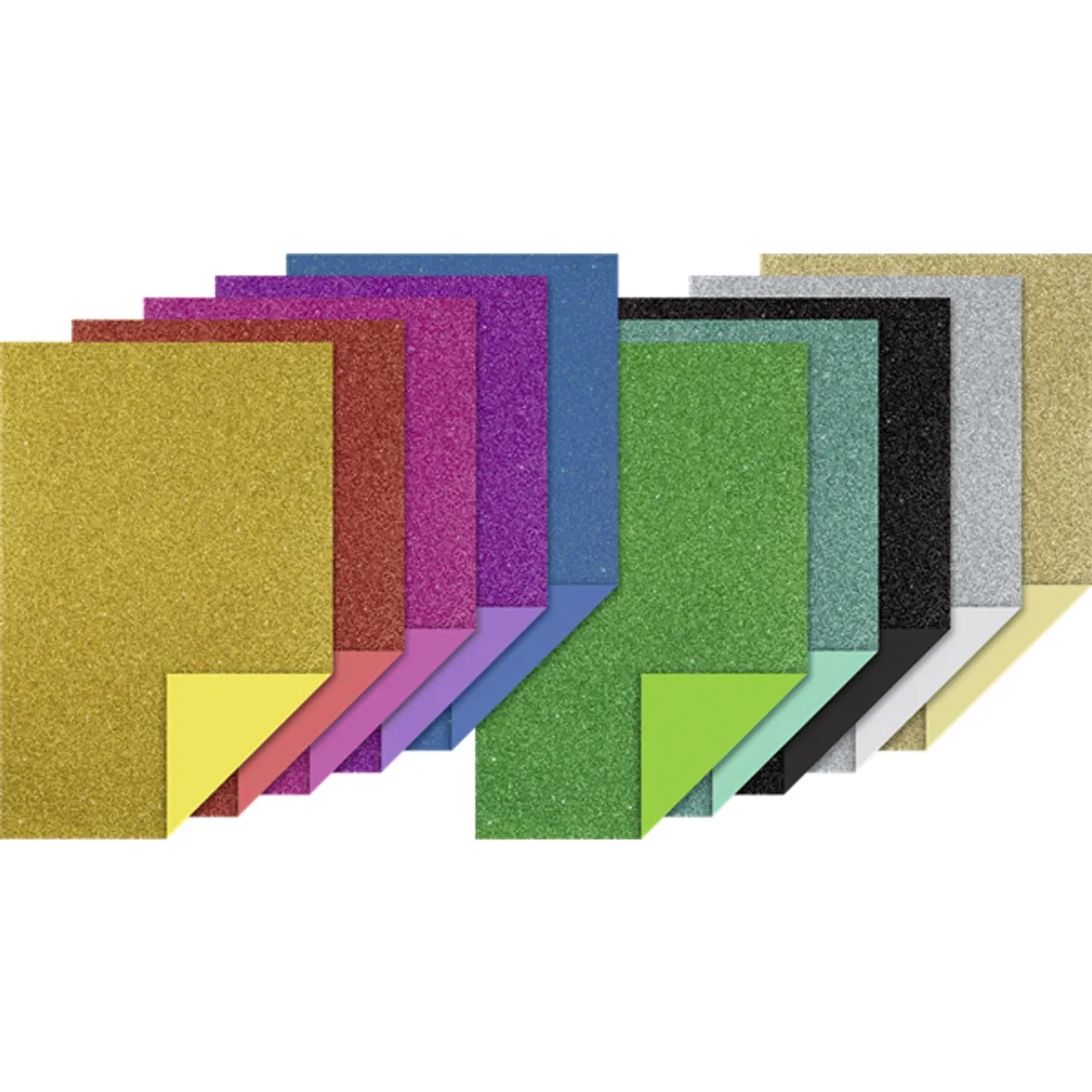 Knorr Prandell A4 10 db/csomag glitteres dekorgumi szett #2