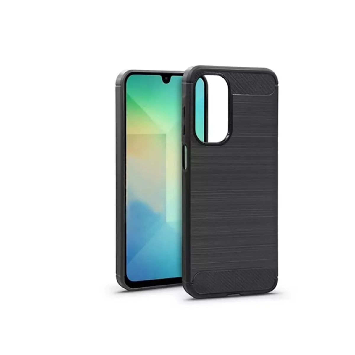 Haffner HF357145 Samsung SM-A266 Galaxy A26 5G Carbon fekete szilikon tok #1