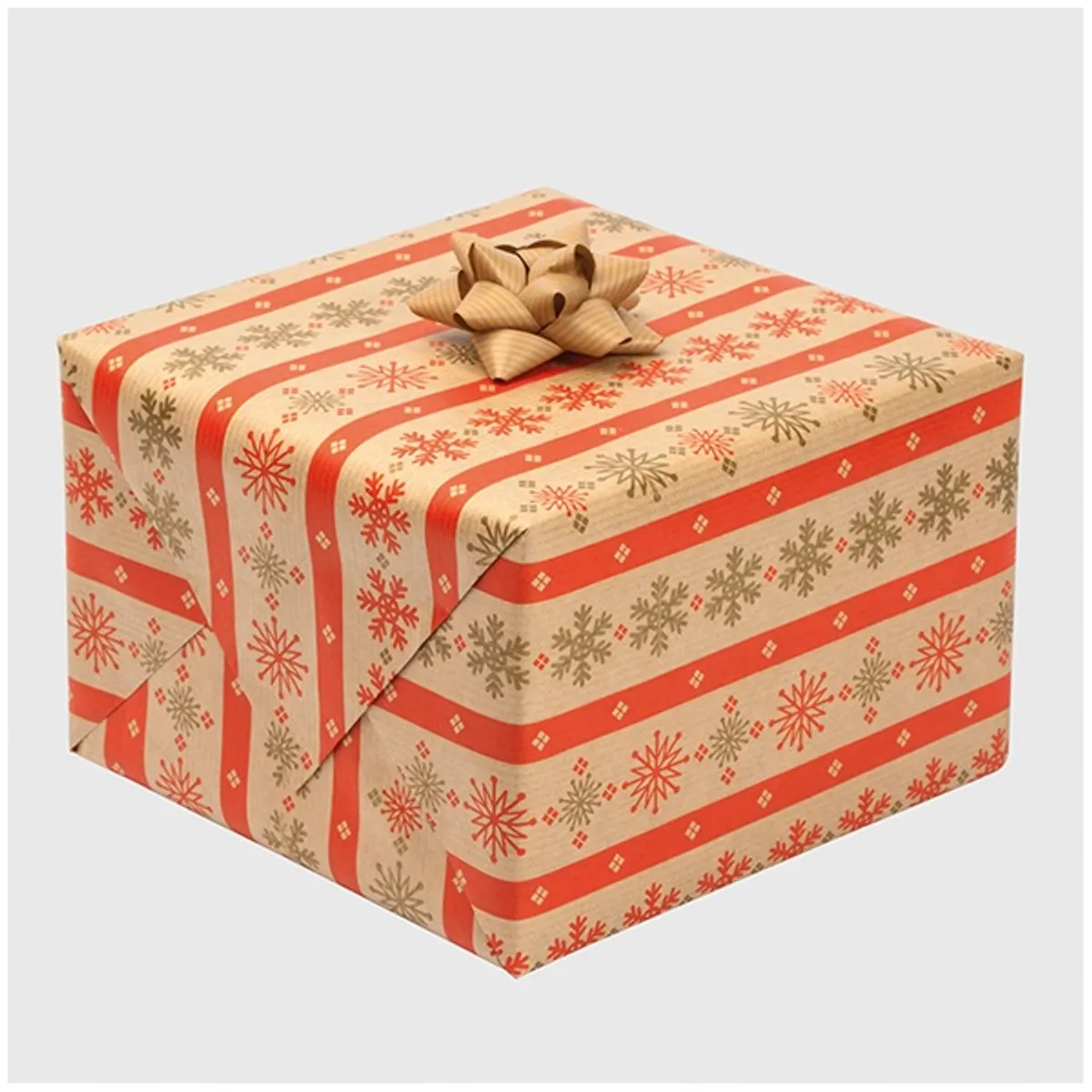 IRIS Karácsonyi tekercses KRAFT csomagolópapír,  200x70cm, különböző mintákkal, 60g/m2 #10