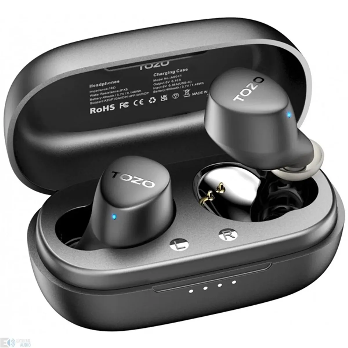 TOZO Agile Dots True Wireless Bluetooth fekete fülhallgató #1