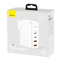 Baseus CCGAN2P-L02 GaN2 Pro 100W 2xUSB/2xType-C 100W fehér hálózati töltő #7