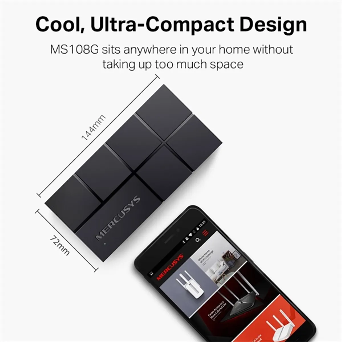 Mercusys MS108G 8port 10/100/1000Mbps nem menedzselhető asztali Switch #4