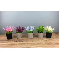 IRIS E5828 dekoráció művirággal cserépben 7x14cm