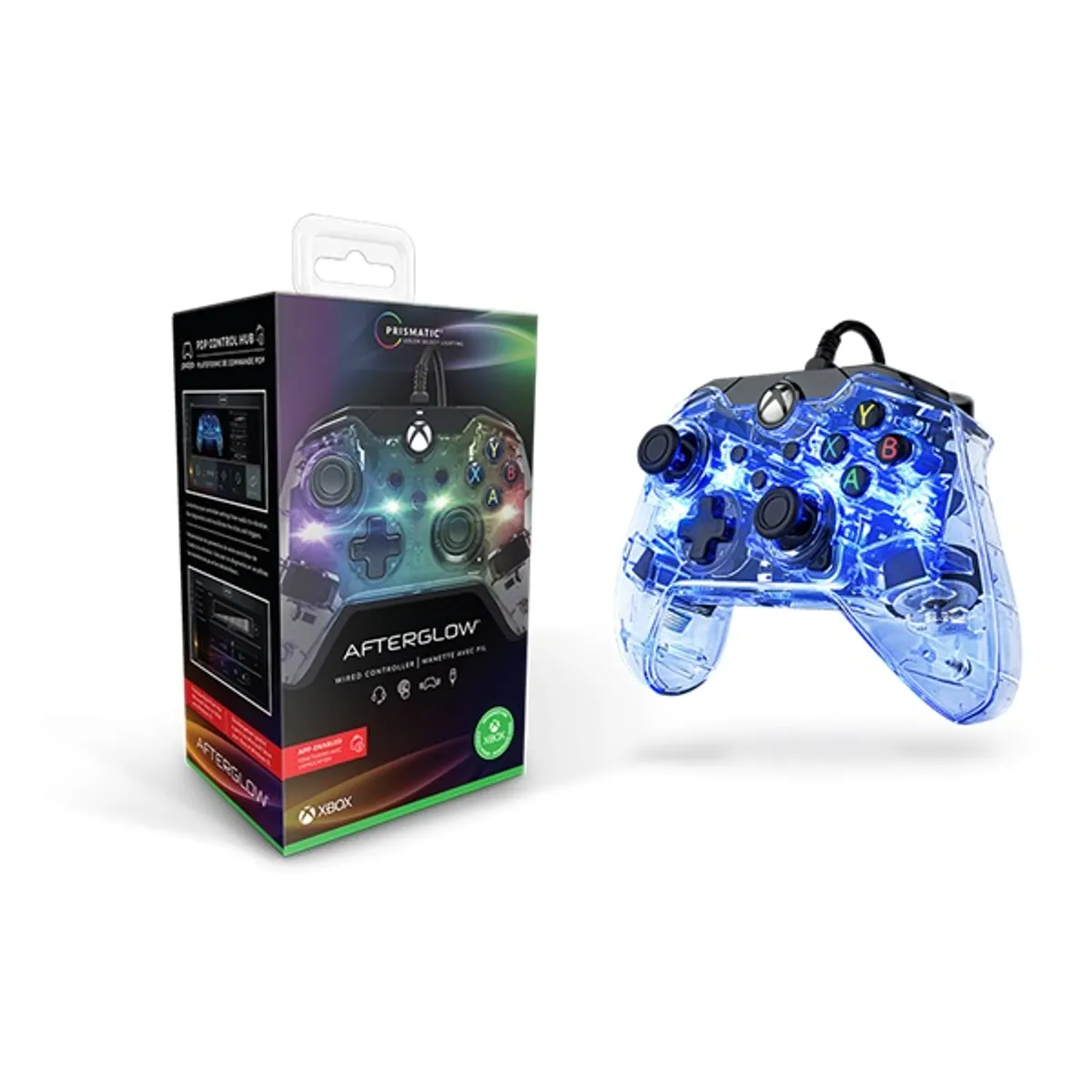 PDP 049-005-EU Afterglow Prismatic Xbox Series X/Xbox One vezetékes átlátszó kontroller #5