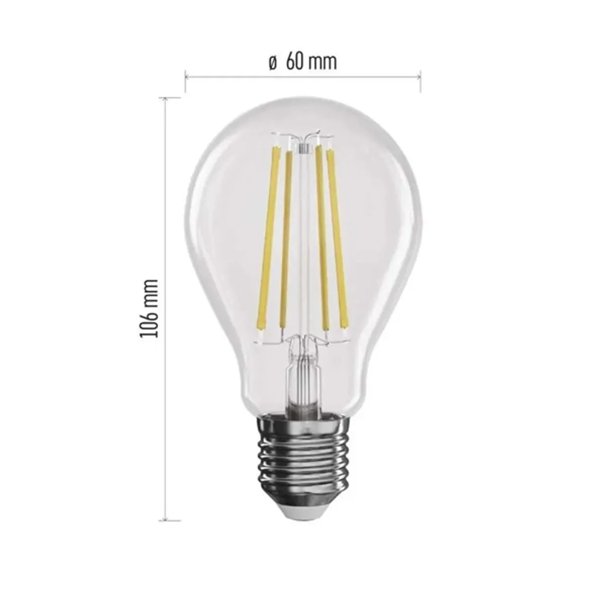Emos ZF5254D  E27/7,5W (75W)/1 055 lm/természetes fehér/dimmelhető Filament A60 LED izzó #3